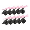 MAGICLULU 4-Piece Graduation Cap Cupcake Toppers view 3
