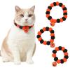 QUEENYARD Halloween Pumpkin Collar for Dogs and Cats view 2