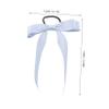 FRCOLOR 4-Pack Hair Ties with Silk Fabric Bows, Soft and Hair-Protective, for Girls and Women view 2