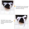 FRCOLOR 4-Pack Hair Ties with Silk Fabric Bows, Soft and Hair-Protective, for Girls and Women view 3