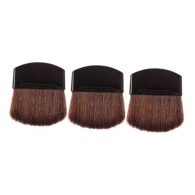 3-Piece Makeup Brush Set with Sponge Applicator and Horsehair
