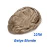 Men’s Bun Wig, Double-Knotted Swiss Lace with PU, Human Hair, Beige Blonde, 6 view 2
