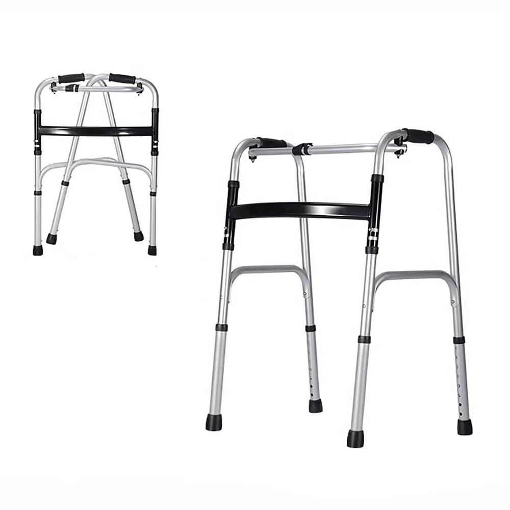 Generic Stand-Up Walker, Foldable Lightweight Platform Walker for Seniors, Height-Adjustable, 179 kg Capacity