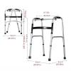 Generic Stand-Up Walker, Foldable Lightweight Platform Walker for Seniors, Height-Adjustable, 179 kg Capacity view 2
