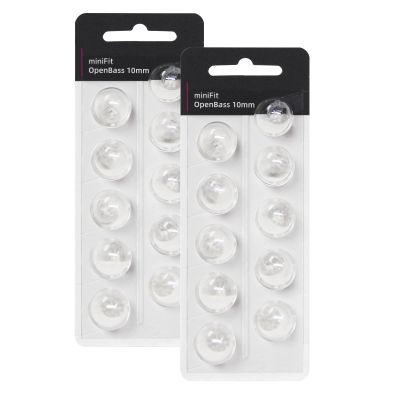 Oticon MiniFit Open Bass Hearing Aid Domes, 10 mm, 2-Pack