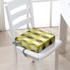 Surwin Non-Slip Booster Seat Cushion for Children, Khaki Plaid, 40 x 40 x 10 cm view 2