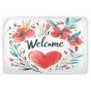 Extra-Large Reusable Potty Training Pad, Waterproof, Washable Bed Protector for Kids, 132.1 x 86.4 cm, Valentine's Day Flowers and Heart Petals view 1