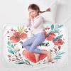 Extra-Large Reusable Potty Training Pad, Waterproof, Washable Bed Protector for Kids, 132.1 x 86.4 cm, Valentine's Day Flowers and Heart Petals view 4