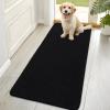 OLANLY Chenille Dog Paw Mat, 70 x 35 cm, Black view 1