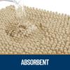 OLANLY Chenille Dog Paw Mat for Muddy Paws, 40 x 24 cm, Beige view 3