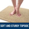 OLANLY Chenille Dog Paw Mat for Muddy Paws, 40 x 24 cm, Beige view 4