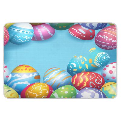 Extra-Large Reusable Waterproof Bed Pad, 132.1 x 86.4 cm, Colorful Eggs, Happy Easter