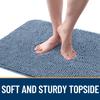 OLANLY Chenille Dog Paw Mat for Muddy Paws, 44 x 24 cm, Absorbent, Non-Slip, Washable, Quick-Drying, Airy Blue view 4