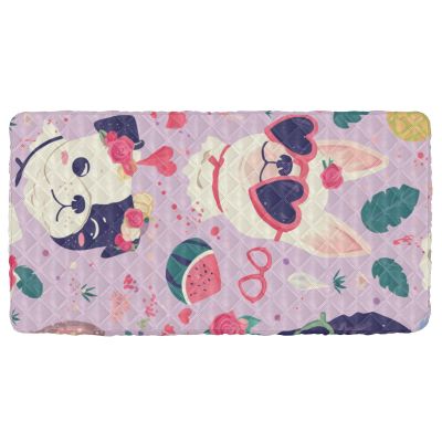 Lovely Cute Dogs Valentine's Day Toddler Air Mattress Sheet, 127.7 x 63.5 cm (Sheet Only; Bed Not Included)