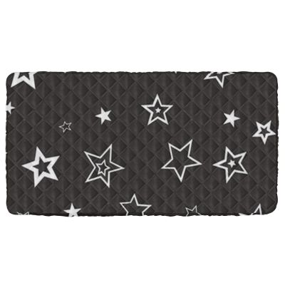 Black Star Silver Portable Toddler Bed Sheet, Soft and Comfortable, 127 x 63 cm (Sheet Only, Bed Not Included)