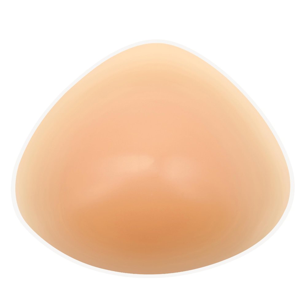 ELMIKA Triangle Silicone Breast Form for Mastectomy, Swim & Hot Springs, Beige, XS, 90 g/pc
