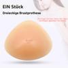 ELMIKA Triangle Silicone Breast Form for Mastectomy, Swim & Hot Springs, Beige, XS, 90 g/pc view 2