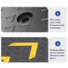 GOUZIBHD Portable Curb Ramp, Threshold Ramp, Wheelchair and Car Ramp, 50 x 80 x 21 cm view 3