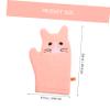 Toyvian Set of 1 Soft Sponge Bath Gloves with Cat Design for Babies and Toddlers view 2