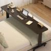 Overbed Table with 360° Casters, Mobile Rolling Laptop Desk view 1