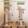 Overbed Table with 360° Casters, Mobile Rolling Laptop Desk view 3