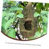 CAXUSD Handmade Hanging Bird Nest, Dark Green view 3