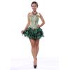 Women's Lace Gothic Corset Bustier with Steel Boning view 3
