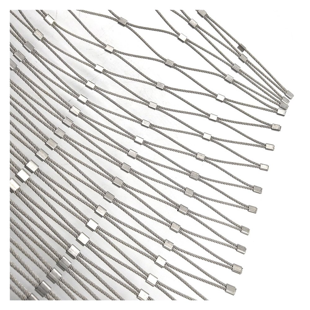 Stainless Steel Safety Net for Stair Railings, 304 Grade, 10 cm Mesh, 2 x 6 m
