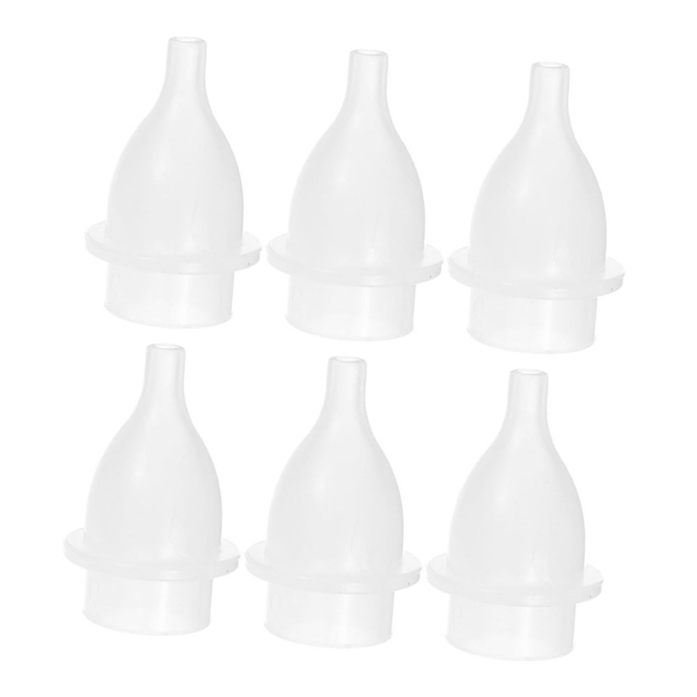 6 Silicone Replacement Tips for Electric Baby Nasal Aspirators