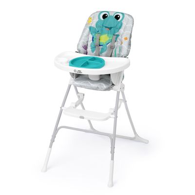 Baby Einstein Ocean Explorers Snack & Splash Folding High Chair with Water Mat and 5-Point Harness, for 6+ Months