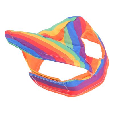 BESPORTBLE Rainbow Baseball Cap for Dogs