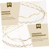 Halloween Party Headband, Narrow Gold Metal, for Women view 4
