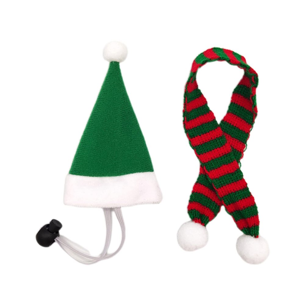 Uqezagpa Pet Christmas Hat Set