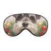 Watercolor Mustache Christmas Ornament Sleep Mask with Adjustable Strap view 1