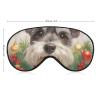 Watercolor Mustache Christmas Ornament Sleep Mask with Adjustable Strap view 2