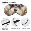 Watercolor Mustache Christmas Ornament Sleep Mask with Adjustable Strap view 3