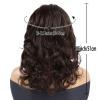 Casual Natural Wig Hairpiece for Women, Long Curly Hair with Bangs, Highlighted Synthetic Hair Blend (Black) view 2