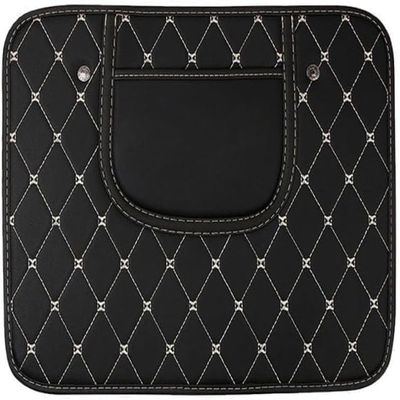 WBWBB 2-Pack Car Seatback Anti-Kick Mats for Mercedes-Benz W177 A-Class 2018–2022, Waterproof Leather, A/Short-Black