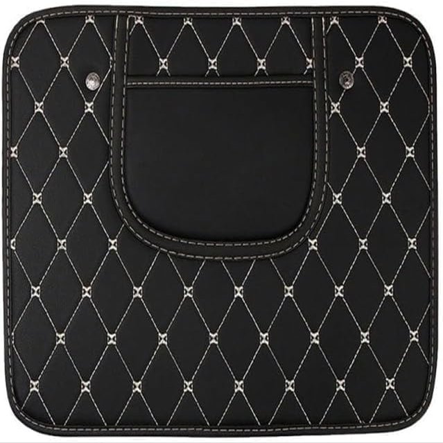WBWBB 2-Pack Car Seatback Anti-Kick Mats for Mercedes-Benz W177 A-Class 2018–2022, Waterproof Leather, A/Short-Black
