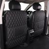 WBWBB 2-Pack Car Seatback Anti-Kick Mats for Mercedes-Benz W177 A-Class 2018–2022, Waterproof Leather, A/Short-Black view 3