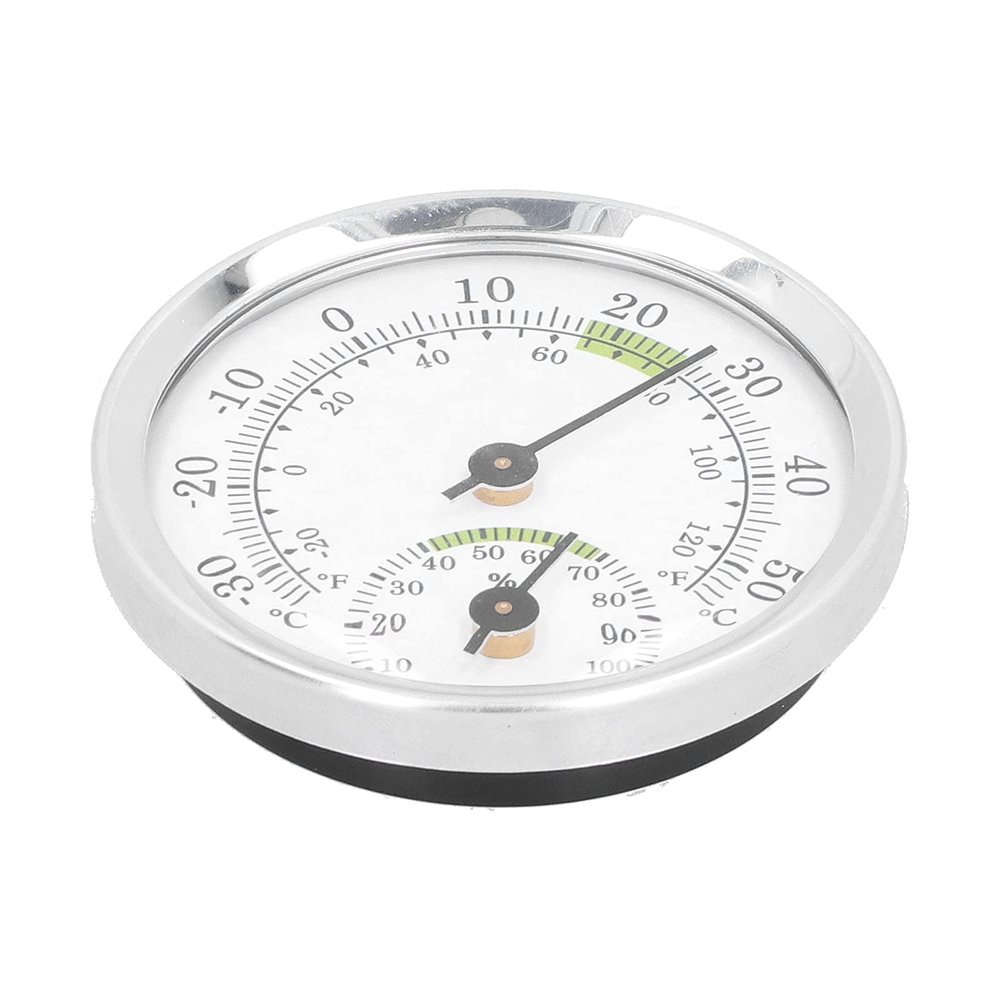 Fdit Mini Dial Thermometer-Hygrometer