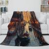 VFKLZCNYR Venice Canals Flannel Throw Blanket, Soft Cozy Blanket for Children, Teens and Adults, 60 x 80 in (150 x 200 cm) view 4