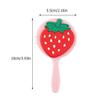 FOMIYES Pink Portable Plastic Hand Mirror view 2