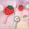 FOMIYES Pink Portable Plastic Hand Mirror view 4