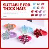 FOMIYES 14 Star-Shaped Sequin Hair Ties, Gentle on Hair and Shape-Retaining, for Women, Everyday Use and Ponytails view 4