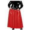 YGZHANYUANOKU Women's Maxi Skirt, Latex-Look Patent Leather, Casual High-Waisted Vinyl PVC A-Line Office Skirt, Customizable, Black, S view 3
