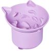 ZOURYNUA Silicone Slow Feeder Cat Bowl, Elevated, Adjustable Angle, Suction Cups, Purple view 1
