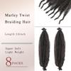 BLUONASI 14-Inch Marley Twist Braiding Hair, 8 Packs, Pre-Separated Springy Afro Twist Crochet Hair, Color 4 view 2