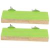 Yardwe 2-Pack Rectangular Green Bird Stands for Cages view 1
