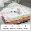 DUOLEH Washable Dog Blankets, Paw Print, for Dogs and Cats, 76 x 52 cm, 4-Pack, Style 1 view 2